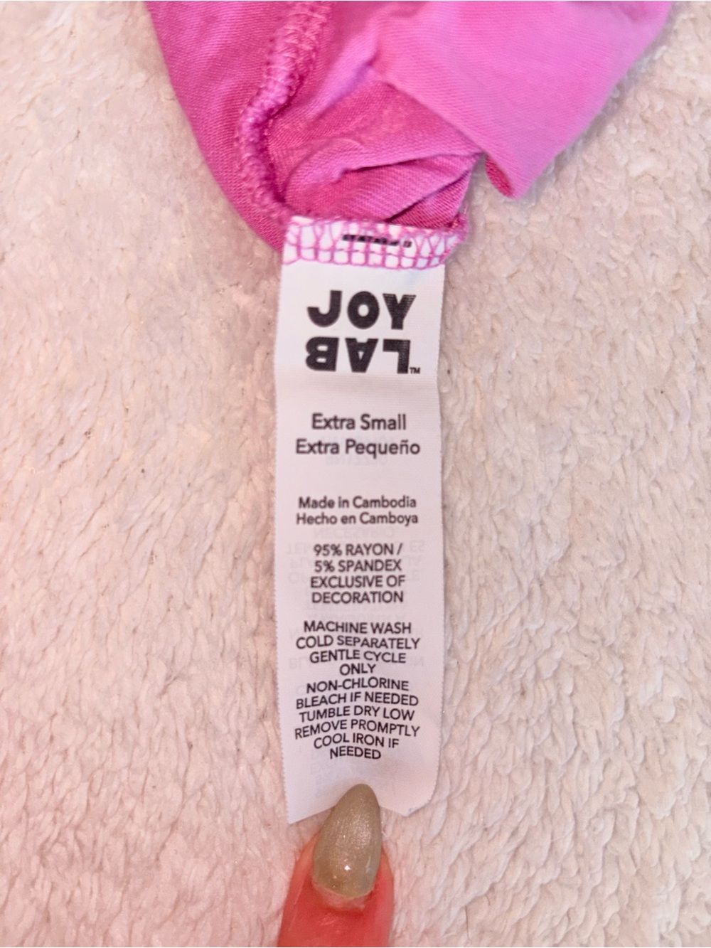 Joy Lab Pink Racerback Tank Top - Picture 4 of 4